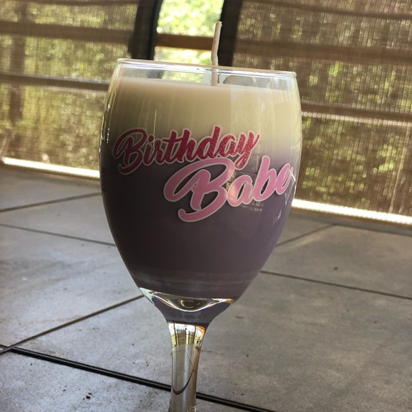 Hand Poured Birthday Babe Layered Soy Candle - Picture 1 of 5